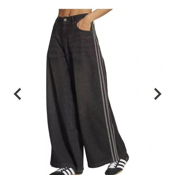 adidas Originals Women's Adicolor Denim Adilenium Pant size 32/30 NWT - Picture 4 of 8